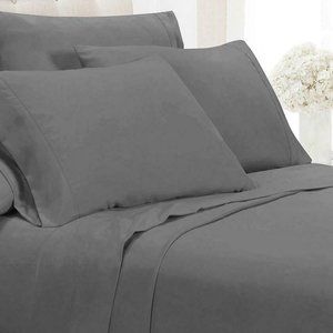 Elite Comfort 6 Piece Super Soft Queen Light Grey